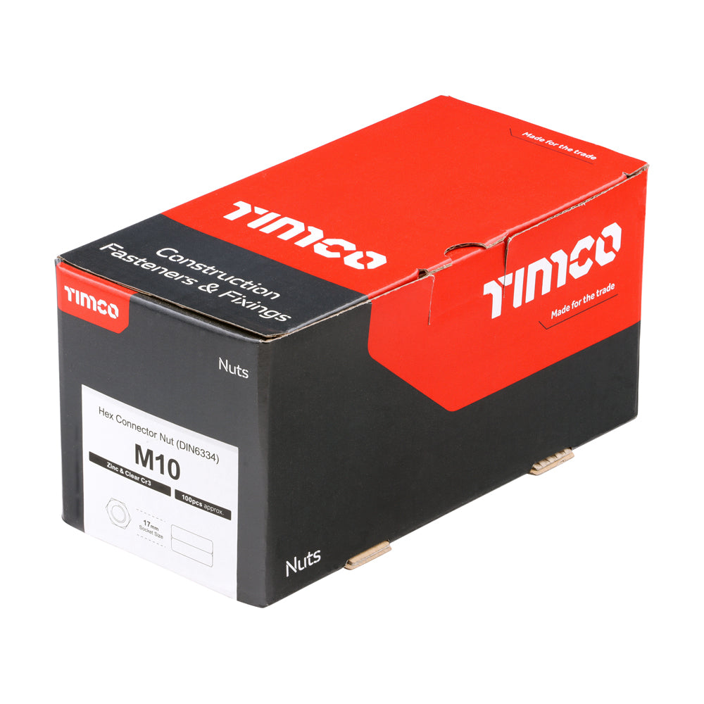 TIMCO Connector Nut DIN 6334 - BZP