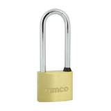 TIMCO Long Shackle Brass Padlock