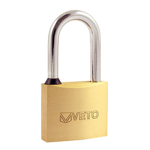 TIMCO Long Shackle Brass Padlock