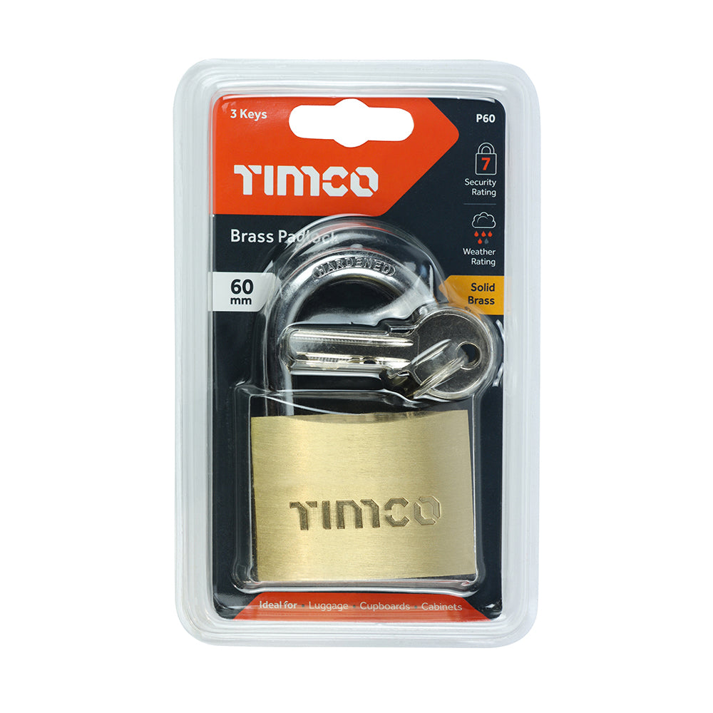 TIMCO Brass Padlock
