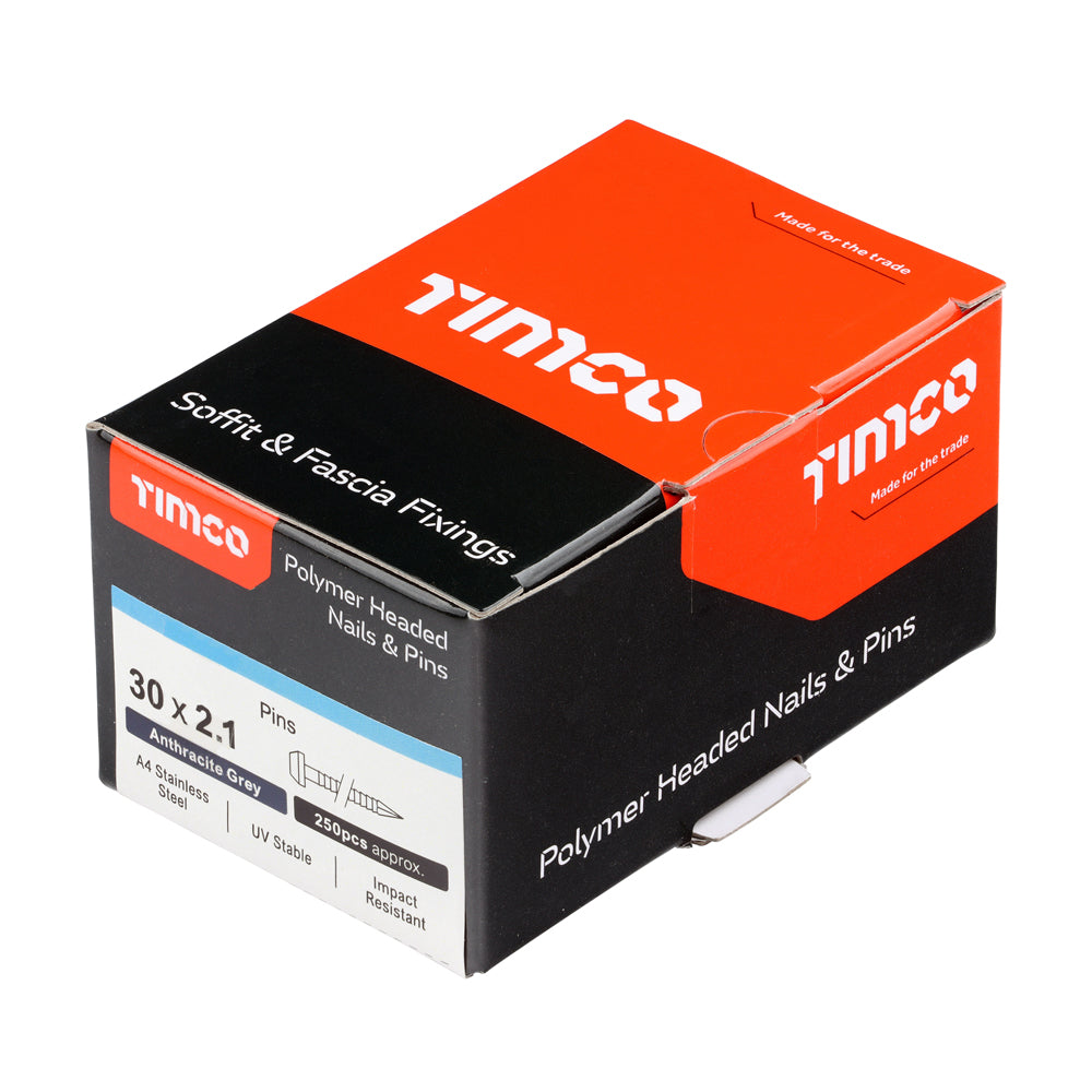 TIMCO Polymer Headed Pin A GREY