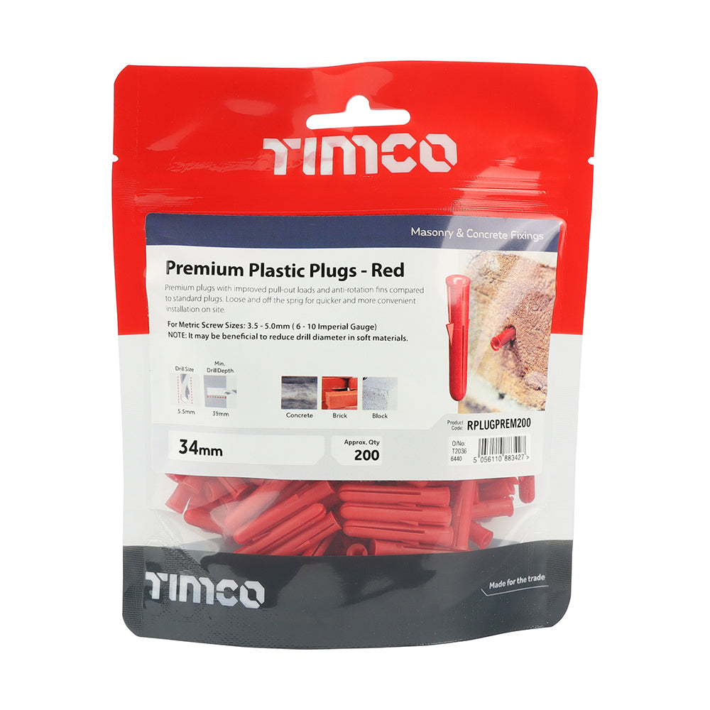 TIMCO Premium Plastic Plugs