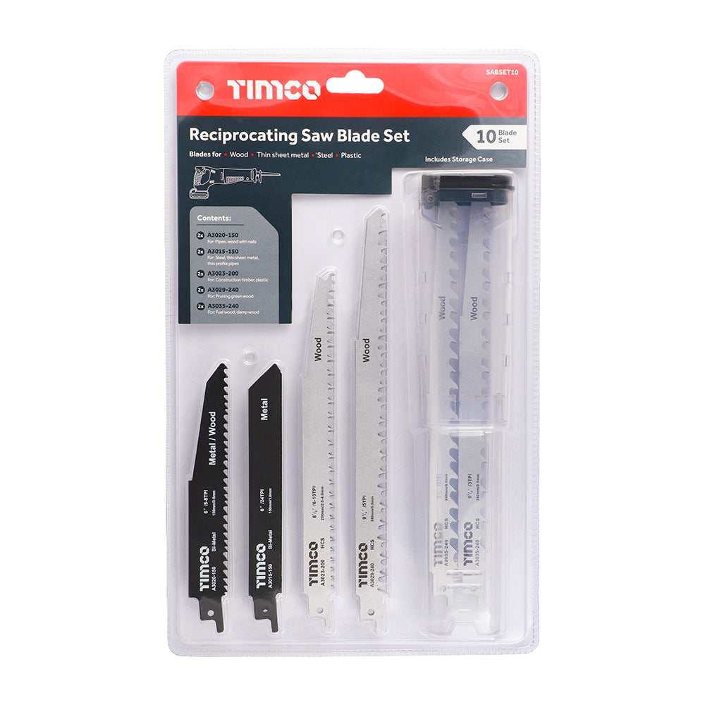 TIMCO Reciprocating Saw Set 10pcs