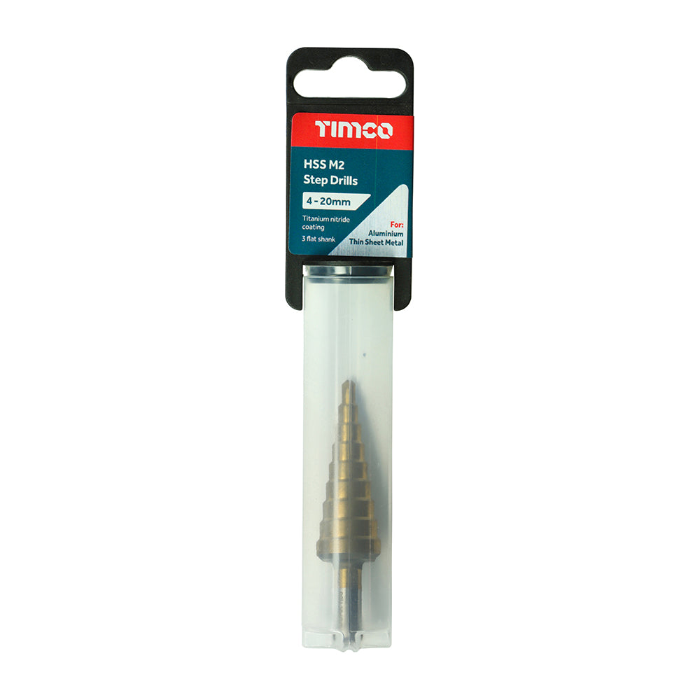 TIMCO Step Drill M2 HSS TiN