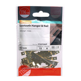 TIMCO Sawtooth & Nails - E/Brass