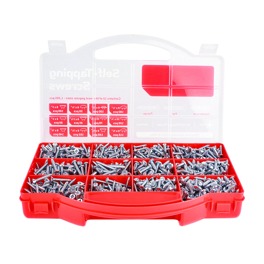 TIMCO S/Tapping Screw MixedTray Zinc