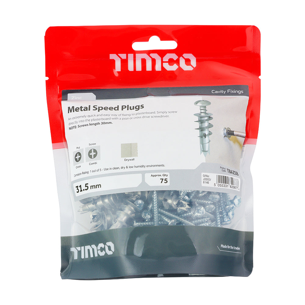 TIMCO Metal Speed Plug & Screw