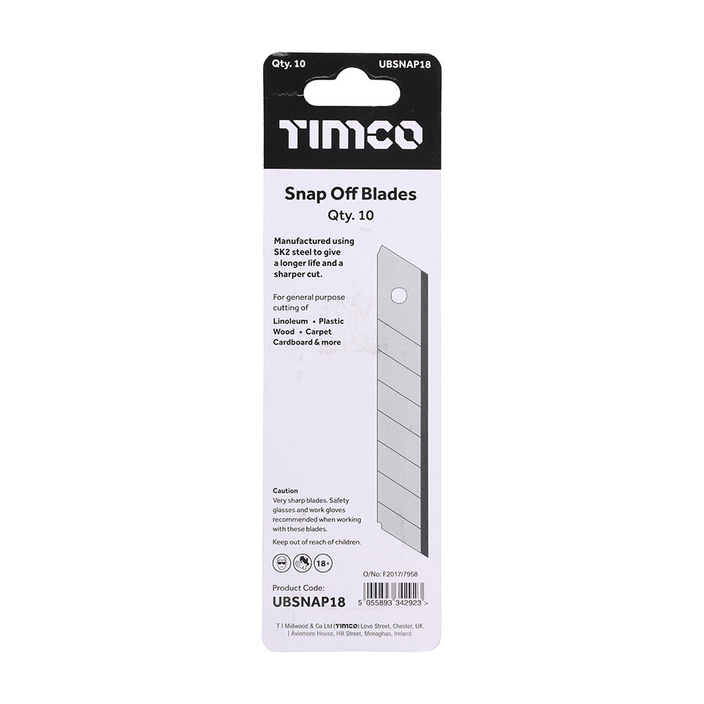 TIMCO Utility Knife Blade - Snap Off
