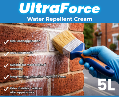 BIOKIL AquaDry UltraForce Masonry Water Repellent – 5L or 20L