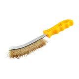 TIMCO Yellow Handle Wire Brush Brass