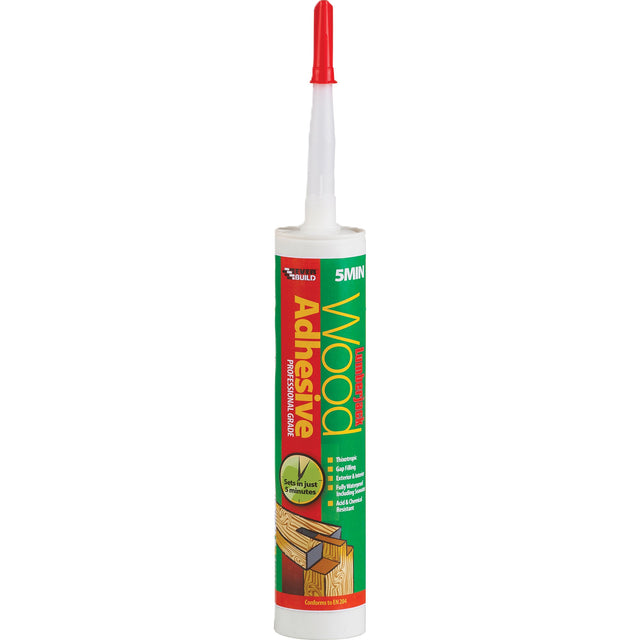 Everbuild Lumberjack 5 Min PU Wood Adhesive Gel – 310ml - BIOKIL.