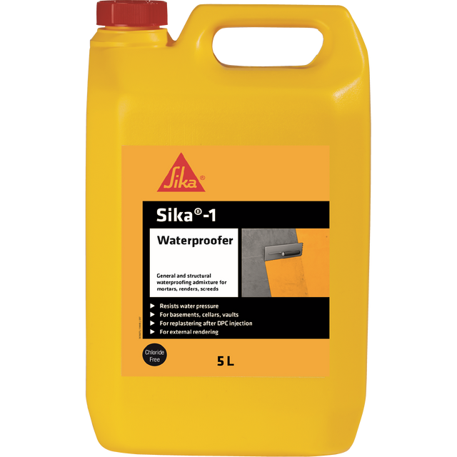 Sika-1 Waterproofer Liquid Waterproofing Additive – 5L
