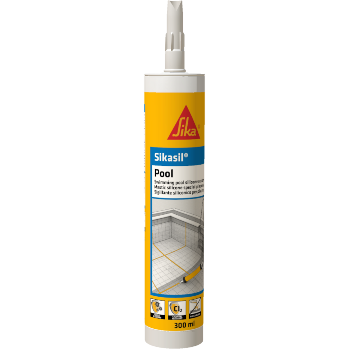 Sikasil Pool Silicone Sealant – Grey / 300ml