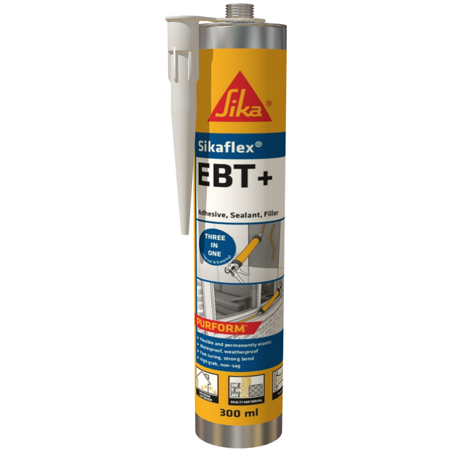 Sikaflex EBT+ Polyurethane Adhesive, Sealant & Filler – Clear / 300ml