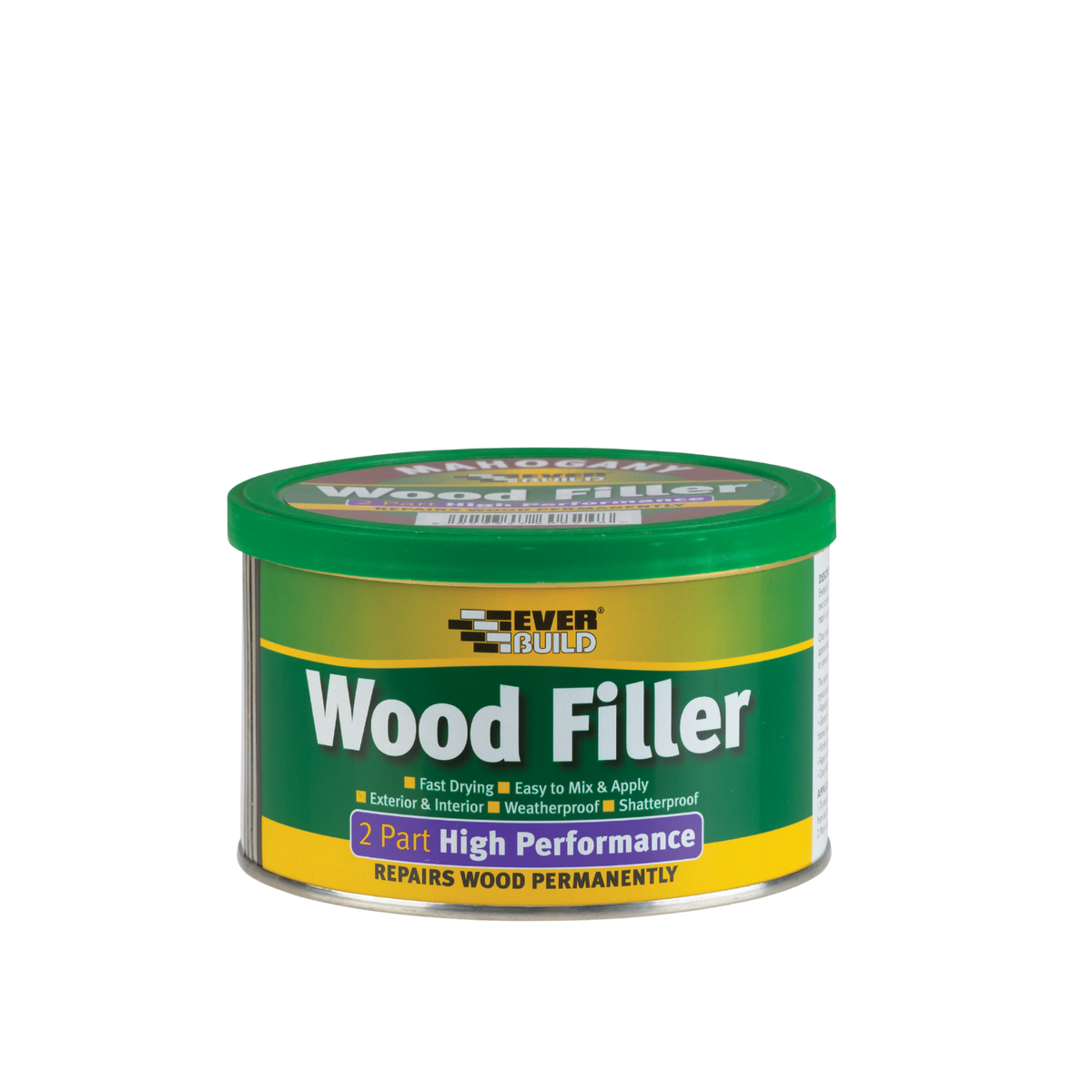 Everbuild 2 Part High Performance Wood Filler – Mahogany / 500g