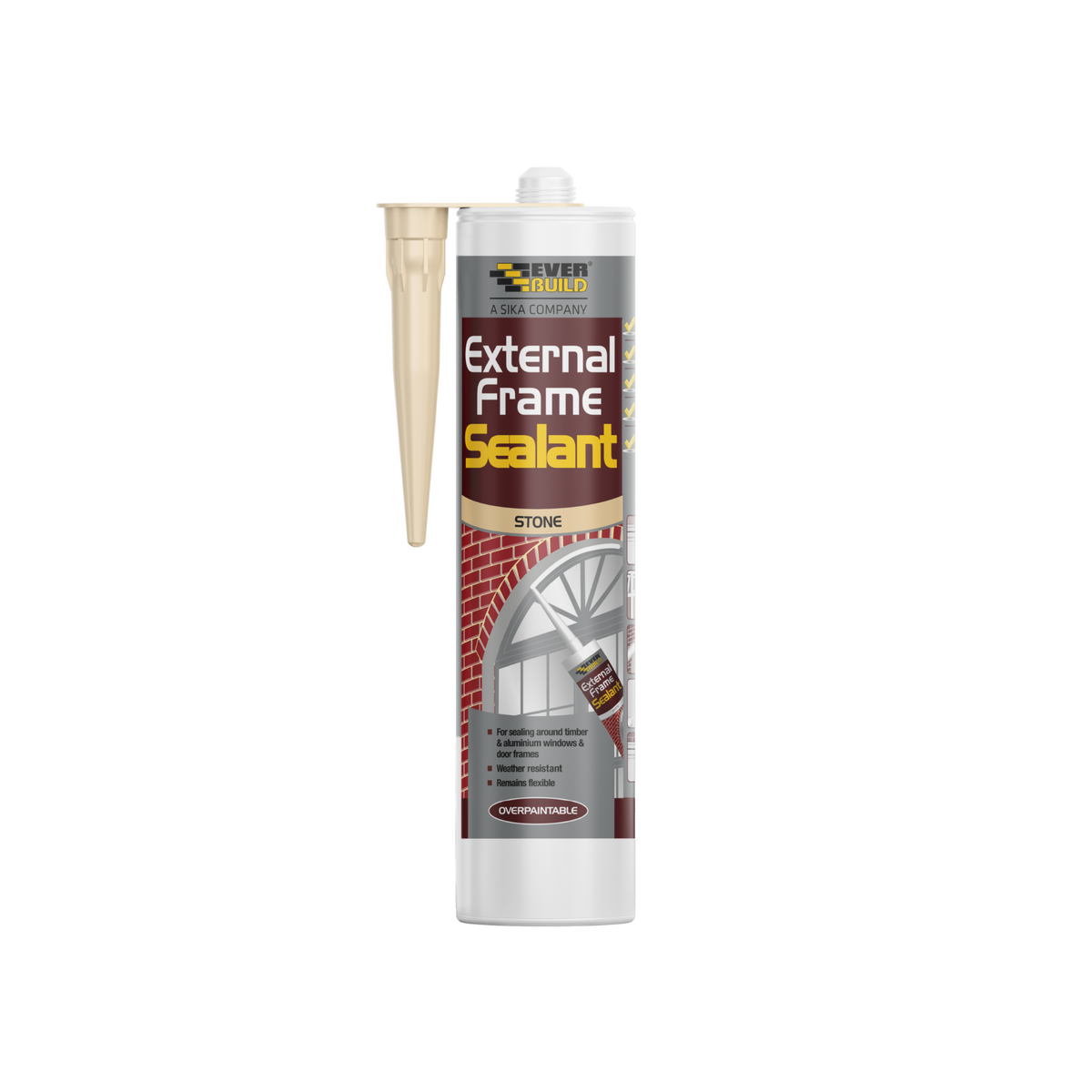 Everbuild External Frame Sealant – Stone / 290ml