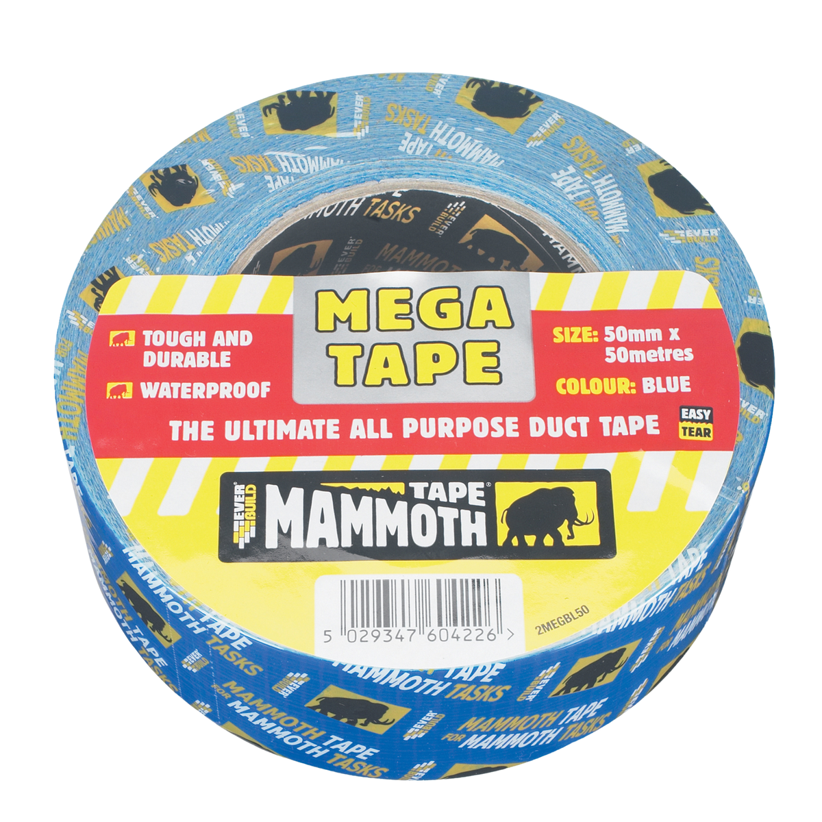 Everbuild Mammoth Mega All Purpose Tape – Blue / 50mm x 50m