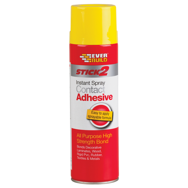 Everbuild Stick2 Instant Spray Contact Adhesive – 500ml