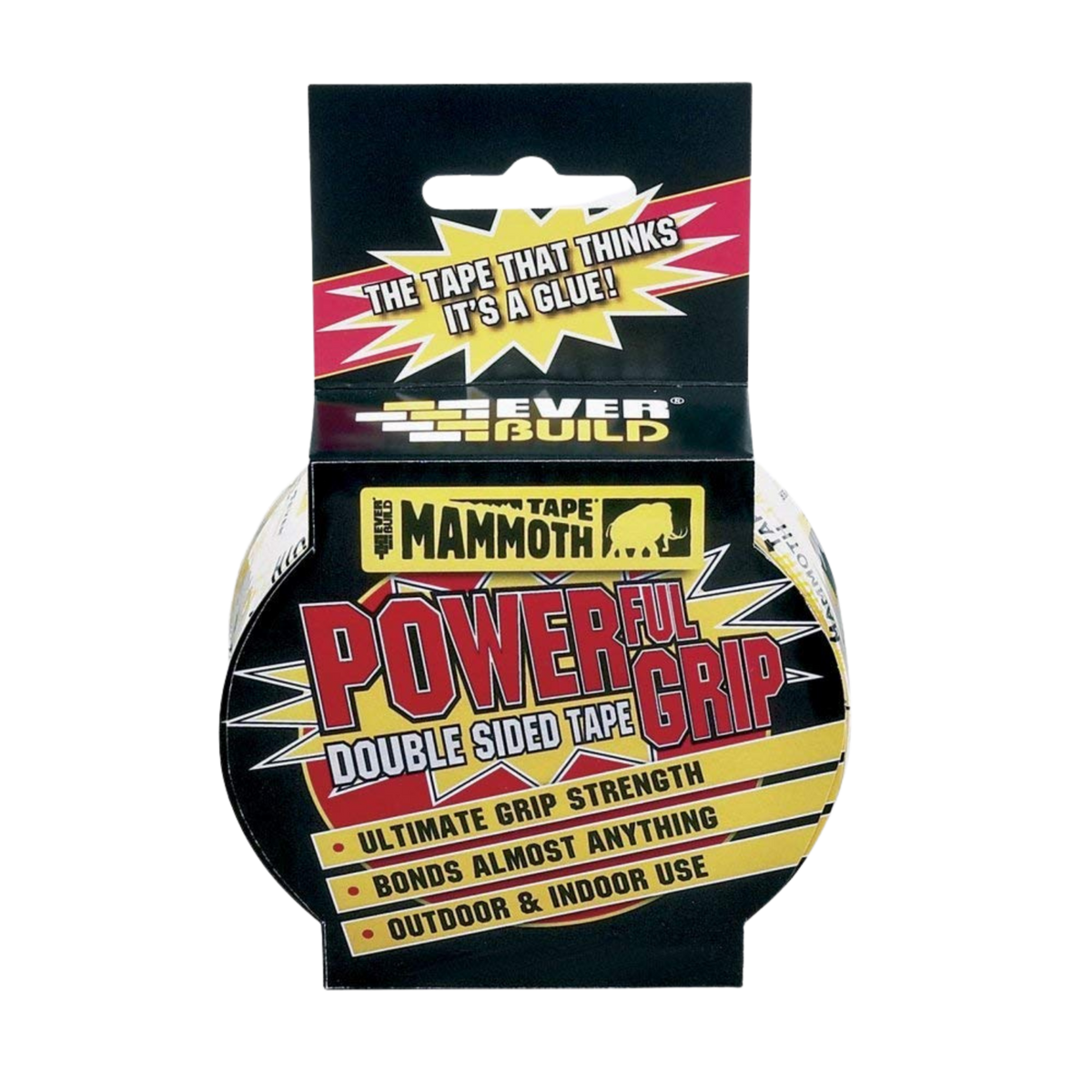 Everbuild Mammoth Powerful Grip Double Sided Tape – Clear / 12mm x 2.5m