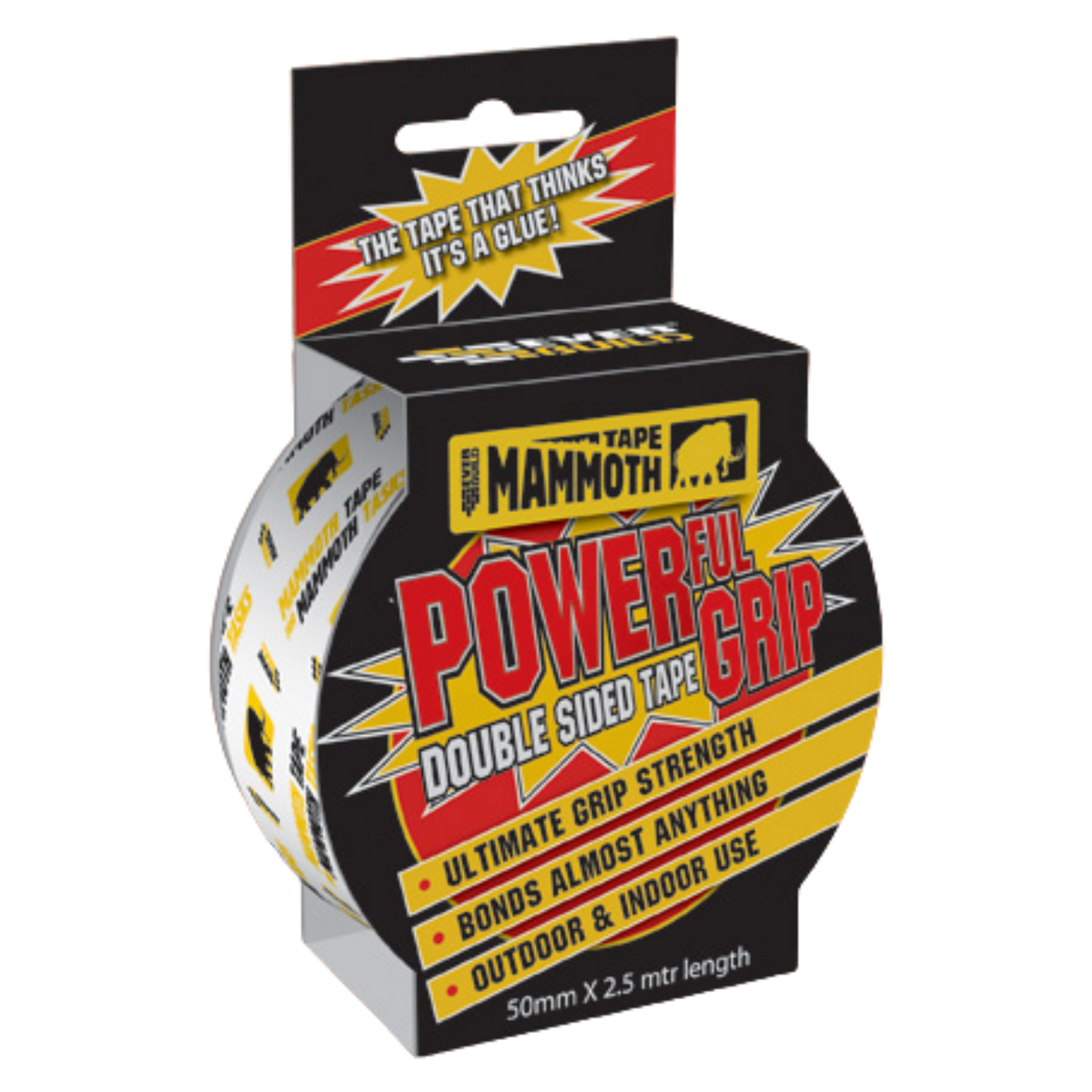 Everbuild Mammoth Powerful Grip Double Sided Tape – Clear / 50mm x 2.5m