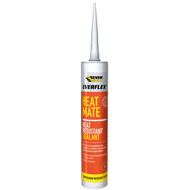 Everbuild Heat Mate Heat Resistant Sealant – Red / 295ml