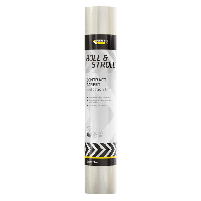 Everbuild Roll & Stroll Contract Carpet Protector – 600mm x 50m