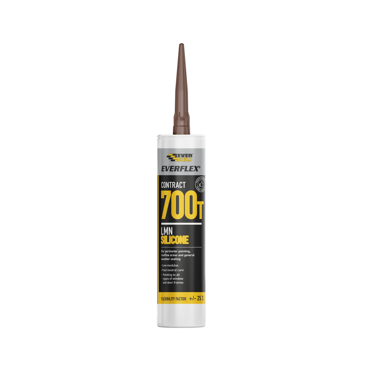 Everbuild Everflex Contract 700T LMN Silicone – Brown / 300ml