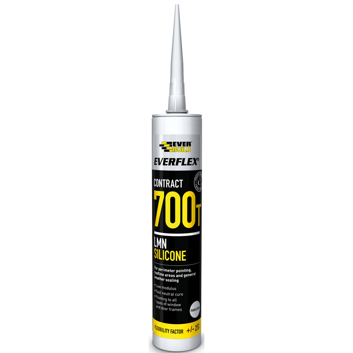 Everbuild Everflex Contract 700T LMN Silicone – Translucent / 300ml