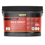 Everbuild 703 Fix & Grout Ready Mixed Tile Adhesive & Grout – White / 3.75kg