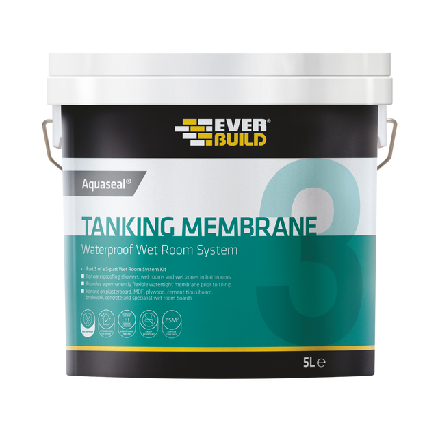 Everbuild Aquaseal Waterproof Tanking Membrane – Blue / 5L