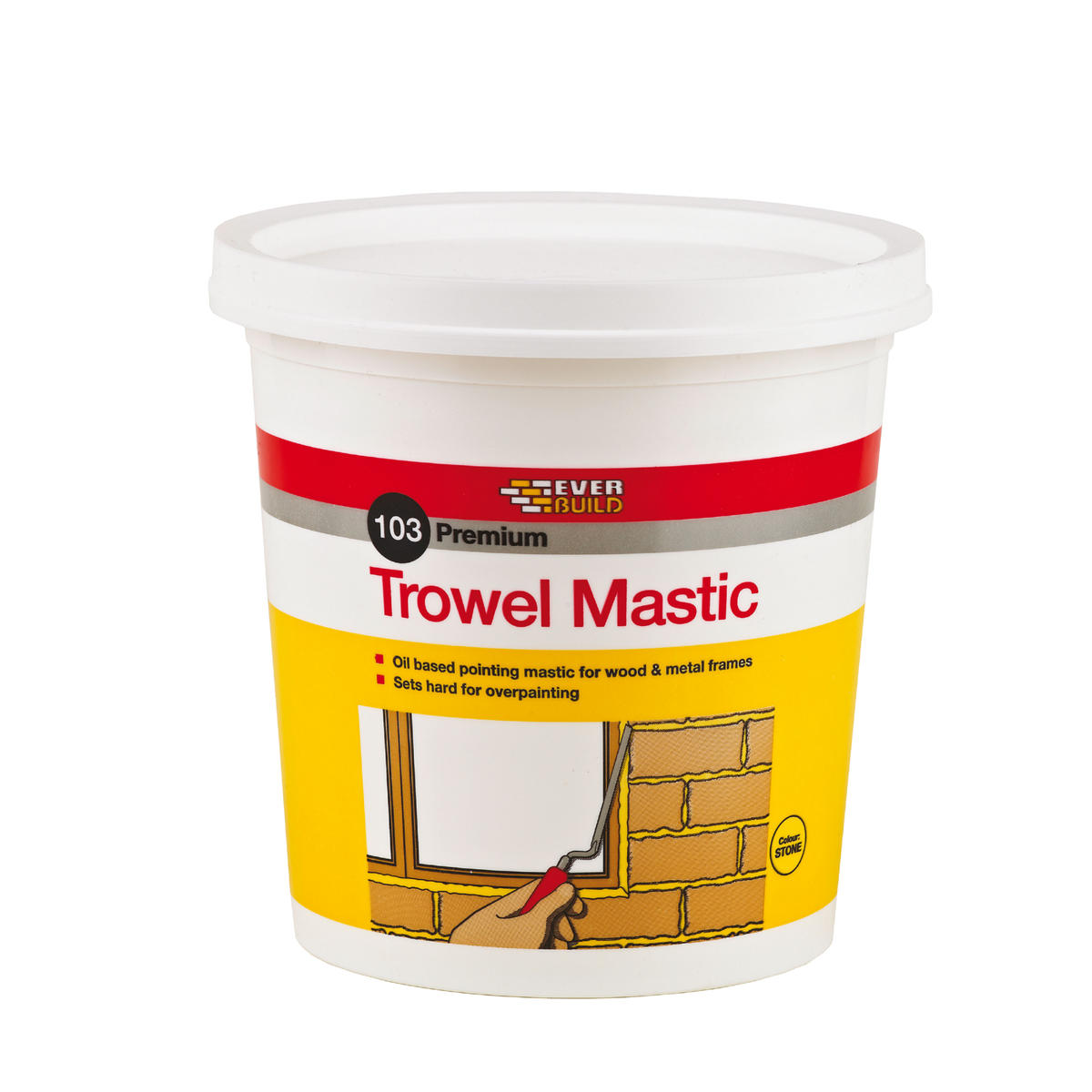 Everbuild 103 Premium Trowel Mastic – Stone / 6kg