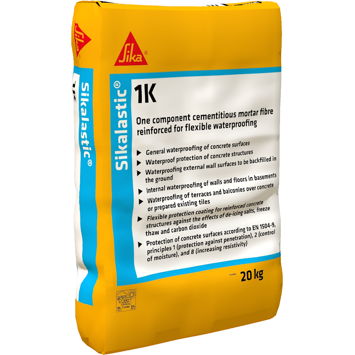 Sikalastic-1K Waterproofing Mortar – Grey / 20kg