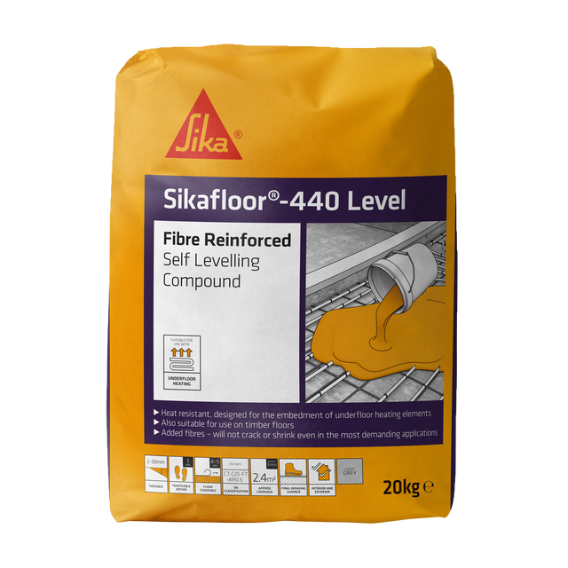 Sikafloor-440 Level Fibre Reinforced Self-Levelling Compound – Grey / 20kg