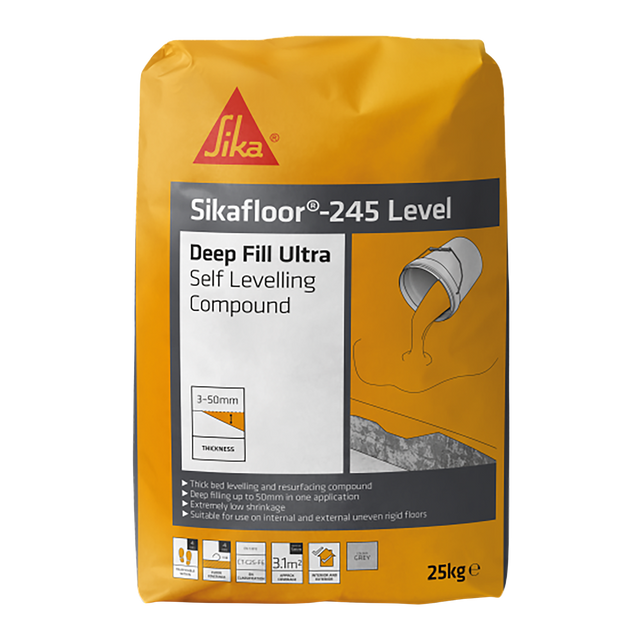 Sikafloor-245 Level Deep Fill Ultra Levelling Compound – Grey / 25kg