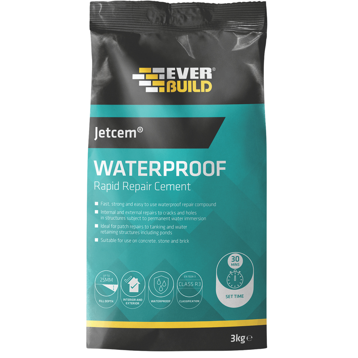 Everbuild Jetcem Waterproof – 3kg