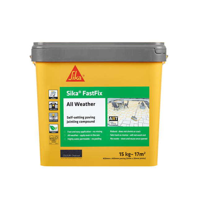 Sika FastFix All Weather Paving Jointing Compound – Charcoal / 15kg