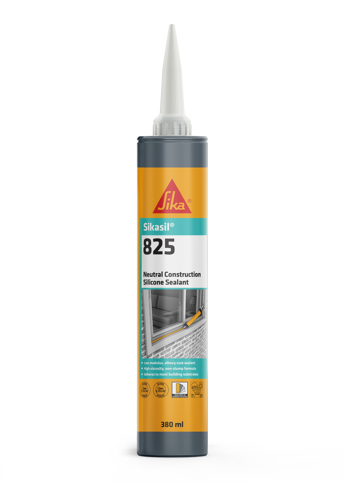 Sikasil-825 Silicone Sealant – White / 380ml