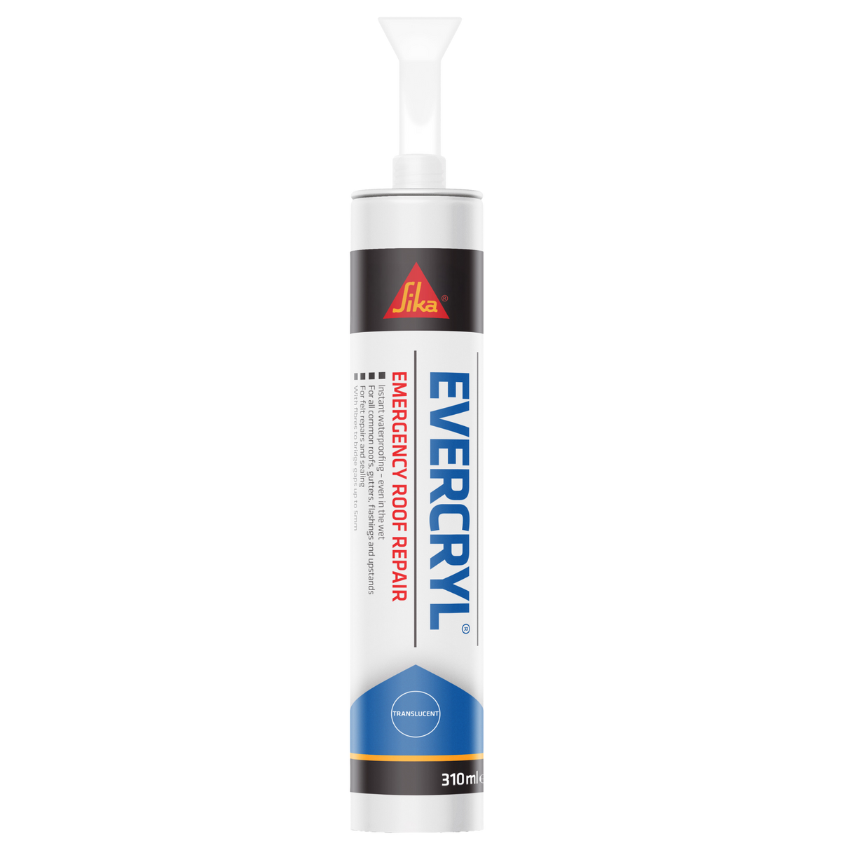 Sika Evercryl Emergency Roof Repair Cartridge – Translucent / 310ml