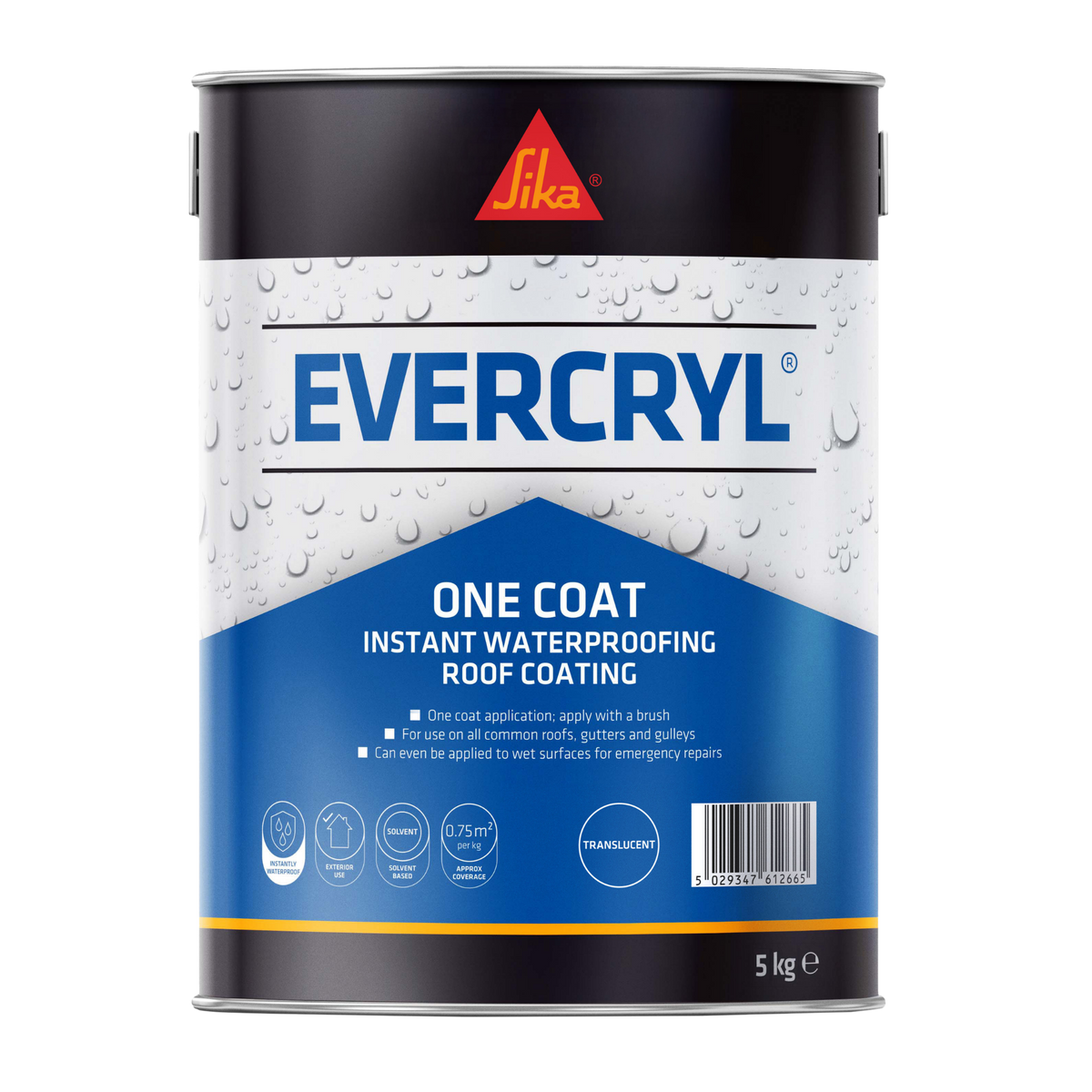 Sika Evercryl One Coat Roof Repair – Translucent / 5kg