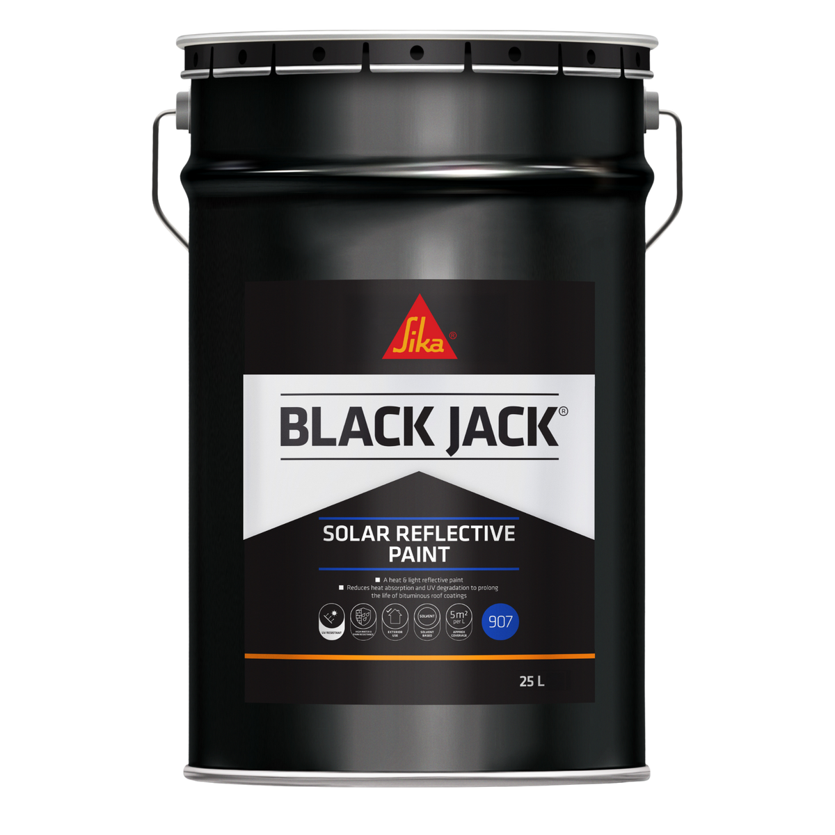 Sika Black Jack 907 Solar Reflective Paint – Silver / 25L