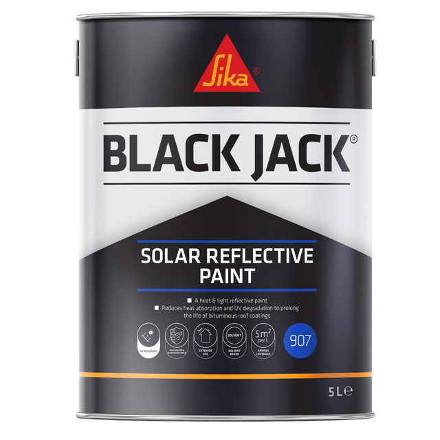 Sika Black Jack 907 Solar Reflective Paint – Silver / 5L