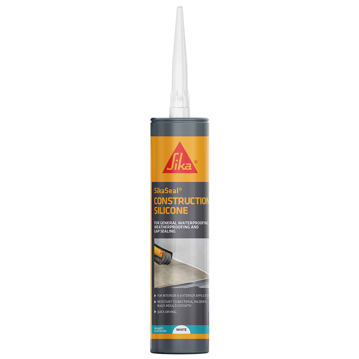SikaSeal Construction Silicone – White / 295ml