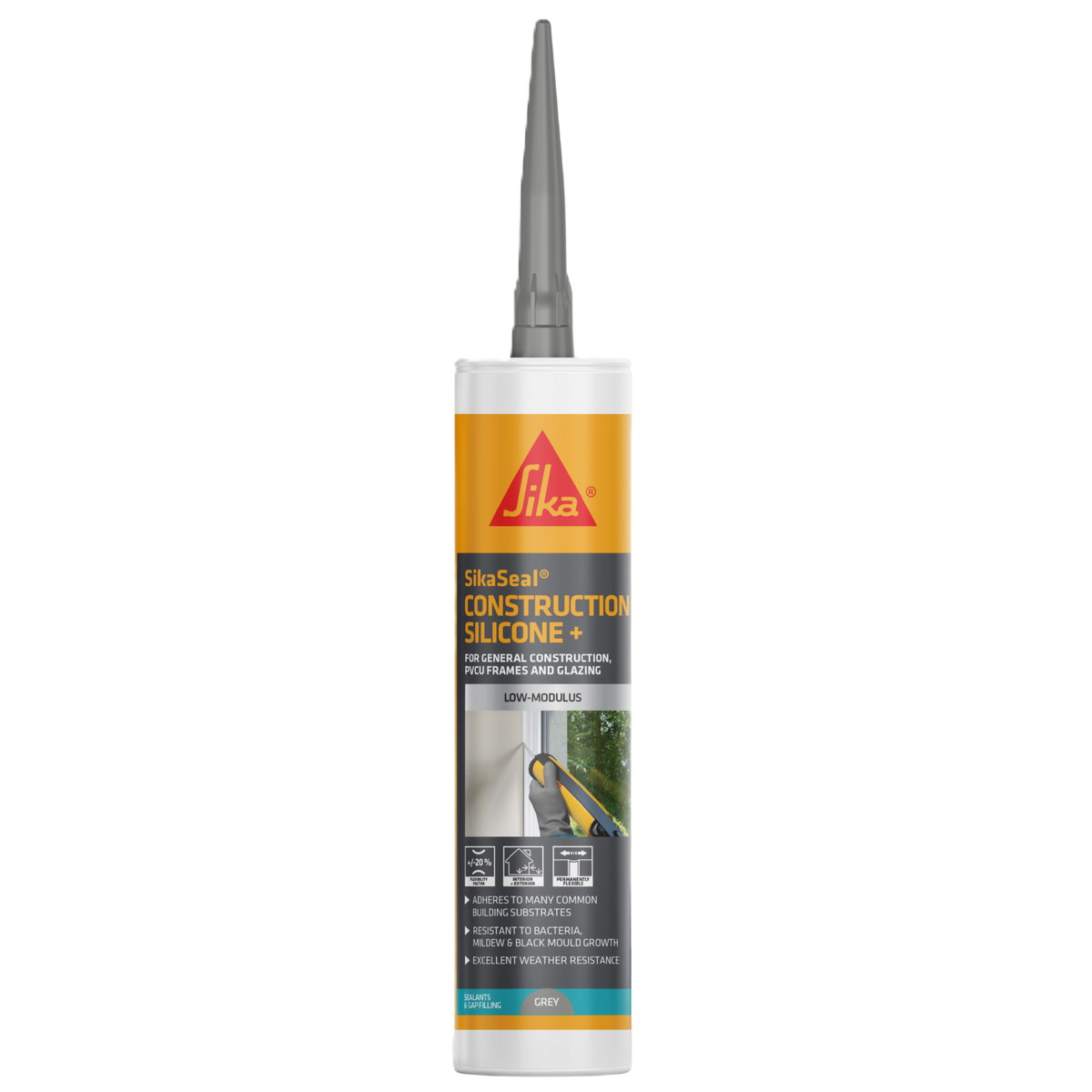 SikaSeal Construction Silicone+ – Grey / 295ml