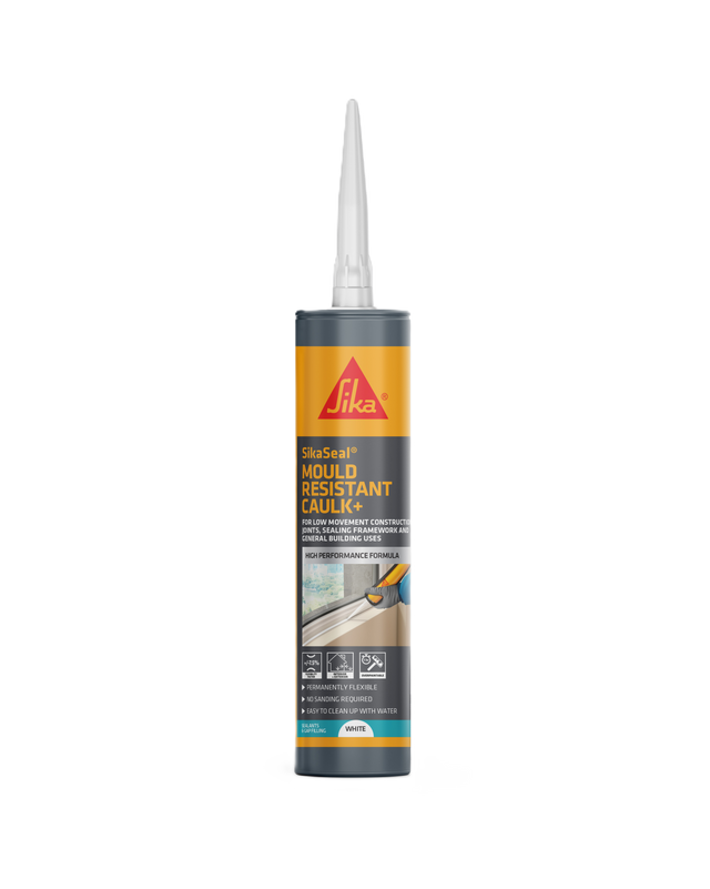 SikaSeal Mould Resistant Caulk+ – White / 300ml