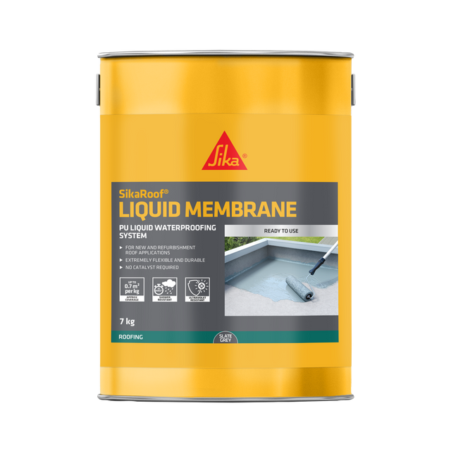 SikaRoof Liquid Membrane All Weather Roofing System – Slate Grey / 7kg