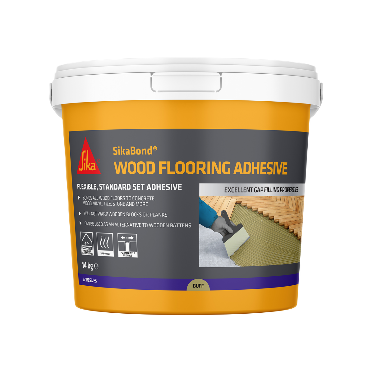 SikaBond Wood Flooring Adhesive – Buff / 14kg