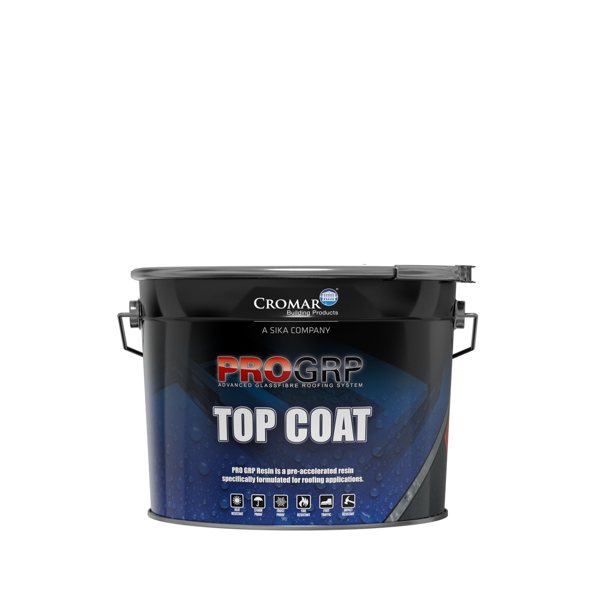 Cromar ProGRP Fire Retardant Top Coat – Dark Grey / 10kg