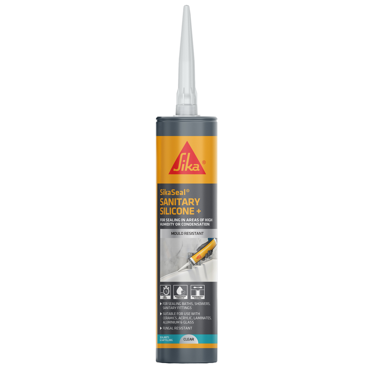 SikaSeal Sanitary Silicone+ – Translucent / 295ml