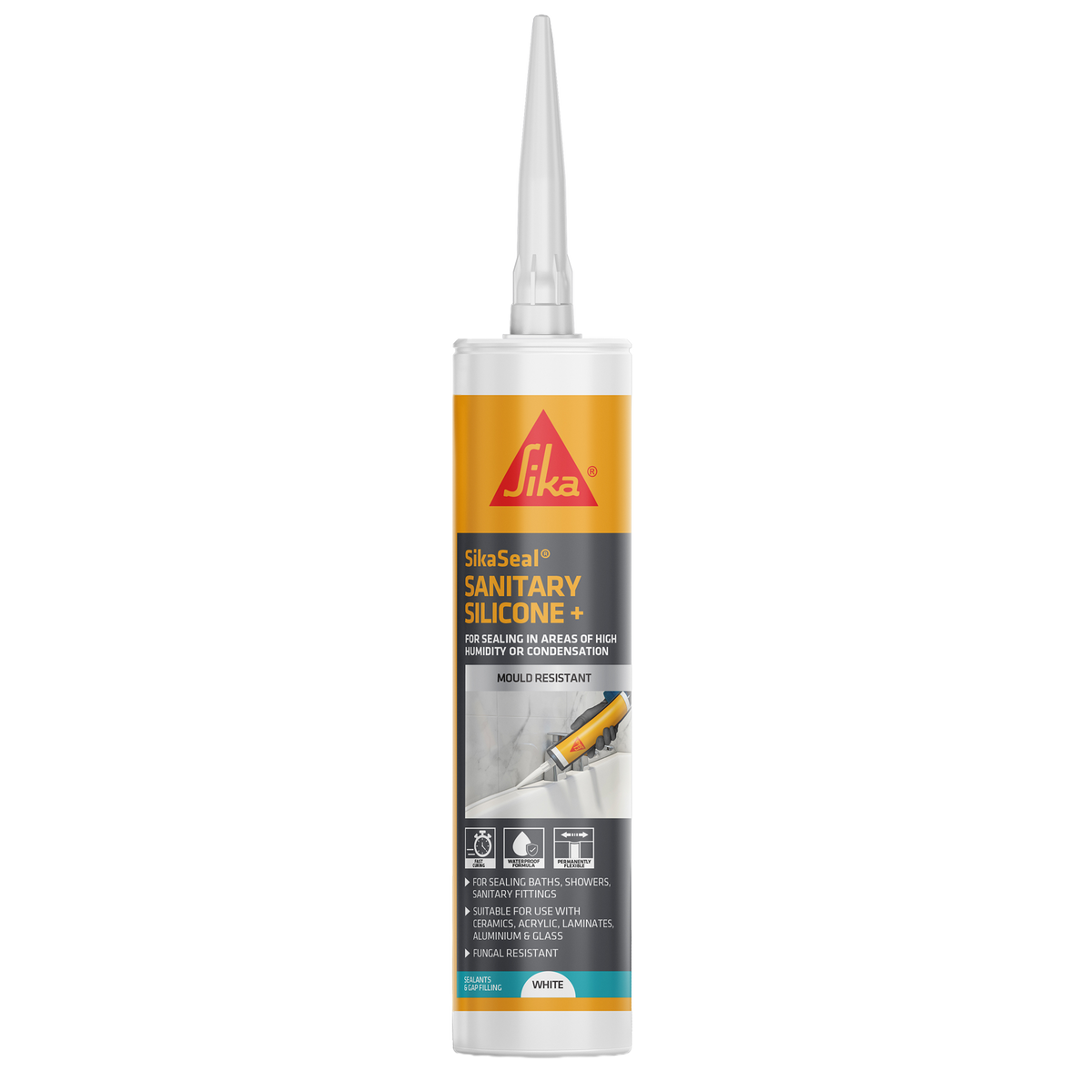 SikaSeal Sanitary Silicone+ – White / 295ml