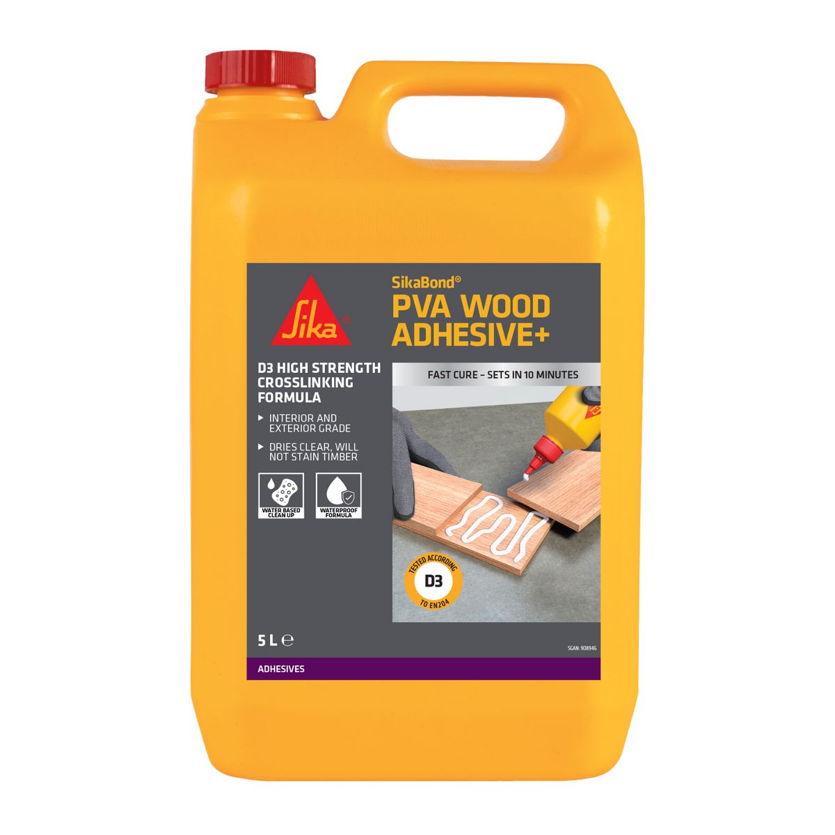 SikaBond PVA Wood Adhesive+ – 5L